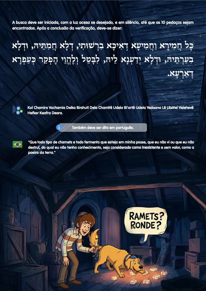Bedikat Chametz — esquerda